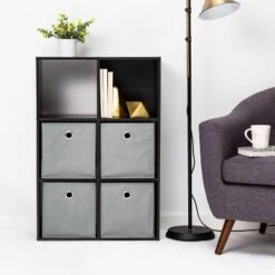 11" Fabric Bin Bundle 4pk Gray - Room Essentialsâ˘