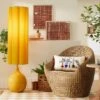 Floor Lamp Yellow Ceramic With Elongated Shade (Includes LED Light Bulb) - Opalhouse™ Designed With Jungalow™