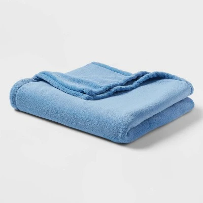 Butterfly Print Microfiber Decorative Bed Set With Throw Blue/Red/White - Room Essentials™ - Image 6