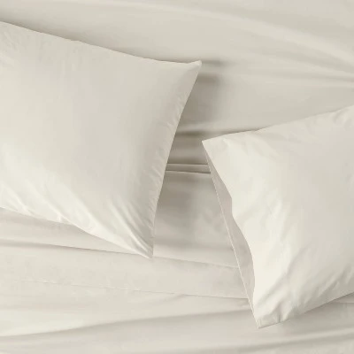 Washed Supima Percale Solid Pillowcase Set - Casalunaâ„¢ - Image 2
