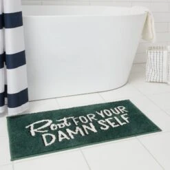 20"x30" Bath Rug Green - Room Essentialsâ˘