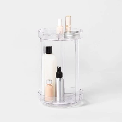 Spinning Turntable Makeup Organizer Clear - Brightroomâ„¢ - Image 2