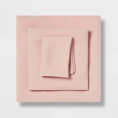 Twin/Twin XL Garment Washed Microfiber Solid Sheet Set - Room Essentials™ - Image 6