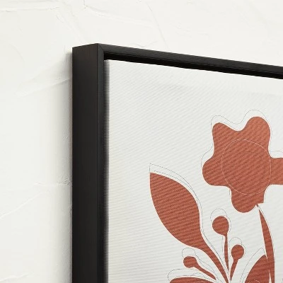 (Set Of 3) 24" X 30" Reductive Floral Framed Wall Canvas - Opalhouse™ Designed With Jungalow™ - Image 2