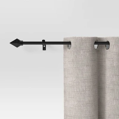 28"-48" Café Faceted Pyramid Rod Black - Room Essentials™ - Image 3