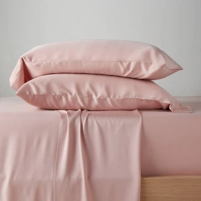 400 Thread Count Washed Lyocell Solid Sheet Set - Casaluna™