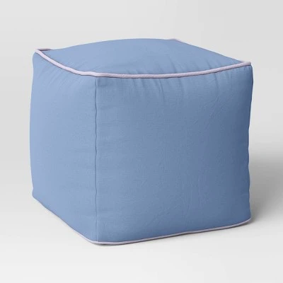 Color Block With Contrast Piping Pouf - Room Essentials™ - Image 7