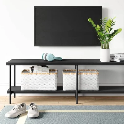 Wood And Metal TV Stand For TVs Up To 60" - Room Essentialsâ˘