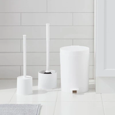 Step Wastebasket White - Room Essentials™