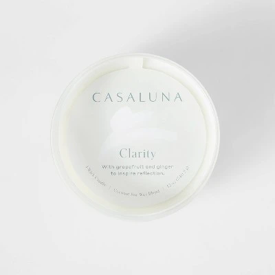 12oz Clarity Fashion Salted Glass Candle White - Casalunaâ„¢ - Image 2
