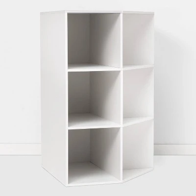 Corner Cube Bookshelf White - Room Essentials™ - Image 2