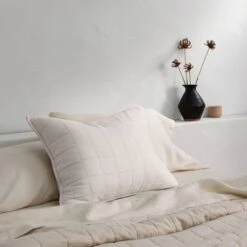 Heavyweight Linen Blend Quilt Pillow Sham - Casaluna™
