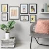 Set Of 7 Gallery Frame Set Black - Room Essentials™