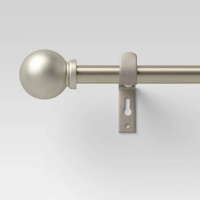 Café Smaller Ball Curtain Rod Silver - Room Essentials™ - Image 4