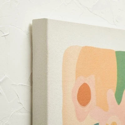 24" X 30" Floral Abstract Unframed Wall Canvas Green - Opalhouse™ Designed With Jungalow™ - Image 2