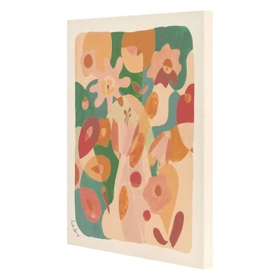 24" X 30" Floral Abstract Unframed Wall Canvas Green - Opalhouse™ Designed With Jungalow™ - Image 5