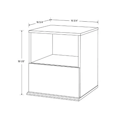 1 Drawer Modular Nightstand White - Room Essentials™ - Image 3