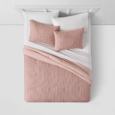 Strawberry Print Reversible Microfiber Comforter & Sheet Set Light Pink - Room Essentials⢠- Image 3