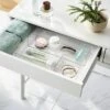 3 Bathroom Plastic Tray Beauty Organizer Set Clear - Brightroom™