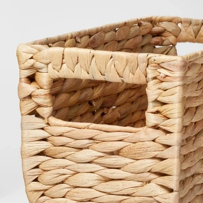 Woven Water Hyacinth Rectangular Basket - Brightroom™ - Image 2