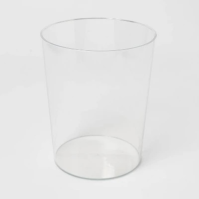 Solid Bathroom Wastebasket Clear - Room Essentials™ - Image 2