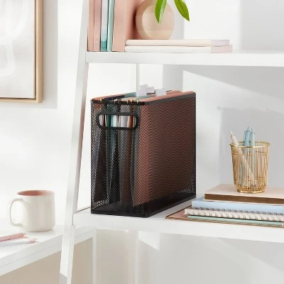 Mesh Hanging File Box Black - Brightroomâ„¢