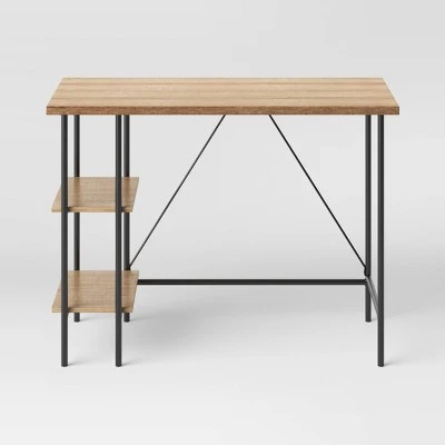 Mixed Material Desk With Shelves Natural - Room Essentials⢠- Image 2