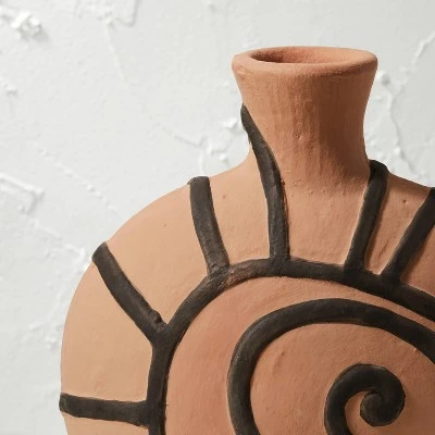 Spiral Shell Terracotta Vase Brown - Opalhouse™ Designed With Jungalow™ - Image 2