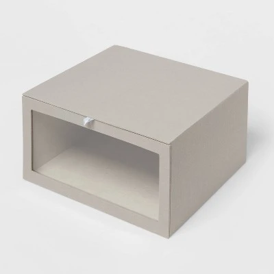 Hardside Fabric Front Open Bin Gray - Brightroomâ„¢ - Image 4