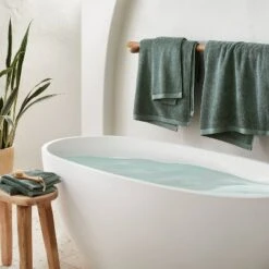 Slub Accent Organic Bath Towel - Casalunaâ„¢
