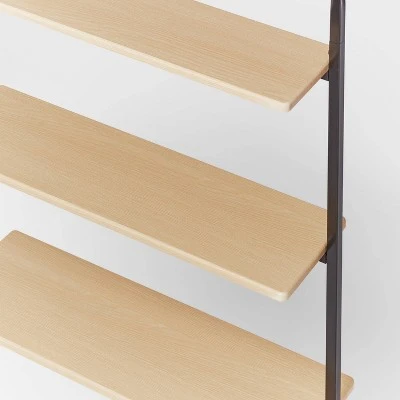 Over The Toilet Storage Black Metal And Wood - Brightroom™ - Image 2