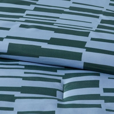 Foster Microfiber Reversible Comforter & Sheets Set Blue/Dark Green - Room Essentials™ - Image 2