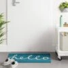 1'6"x2'6" Blue Hello Cursive Doormat - Room Essentials™