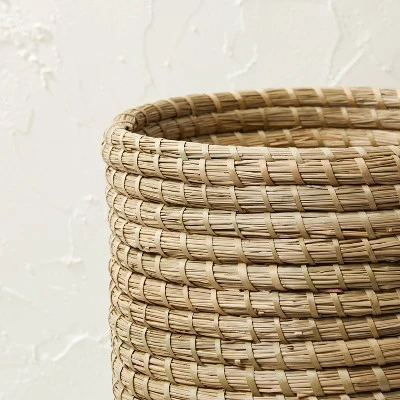 Seasgrass And Bamboo Woven Pedestal Vase - Opalhouse™ Designed With Jungalow™ - Image 2