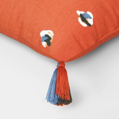 Abstract Dots Embroidered Cotton Square Throw Pillow - Room Essentials™ - Image 3