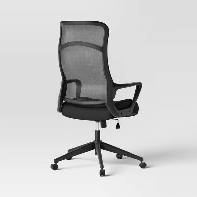 Comfort Office Chair Black - Room Essentials™ - Image 3
