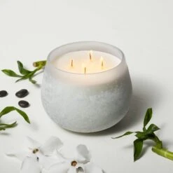 Balance Fashion Salted Glass Candle Light Blue - Casalunaâ„¢