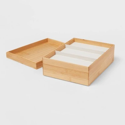 9" X 12" Stackable Bamboo Accessory Tray - Brightroom™ - Image 4