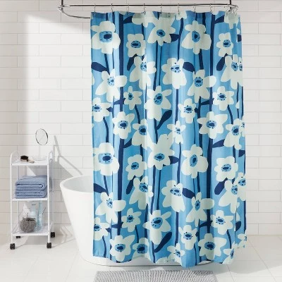 Modern Floral Shower Curtain - Room Essentialsâ˘