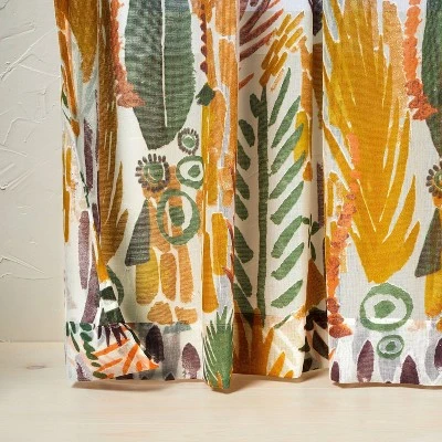 1pc Sheer Burnout Window Curtain Panel - Opalhouse™ Designed With Jungalow™ - Image 2